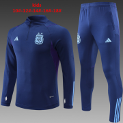 2022 World Cup Argentina Kid Training Suits Navy